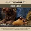 ARIAT Men’s 2842 Silversmith Outdoor Indoor Western Suede Foam Cushioned Square Toe Slipper(Chocolate)