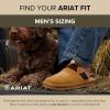 ARIAT Men’s 2842 Silversmith Outdoor Indoor Western Suede Foam Cushioned Square Toe Slipper(Chocolate/Chestnut)