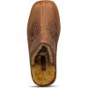 ARIAT Men’s 2842 Silversmith Outdoor Indoor Western Suede Foam Cushioned Square Toe Slipper(Distressed Brown)