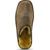 ARIAT Men’s 2842 Silversmith Outdoor Indoor Western Suede Foam Cushioned Square Toe Slipper(Stone)