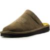 ARIAT Men’s 2842 Silversmith Outdoor Indoor Western Suede Foam Cushioned Square Toe Slipper(Stone)