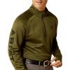 ARIAT Men’s Tek Team 1/2 Zip Sweatshirt(Winter Moss)