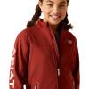 ARIAT boys New Team Softshell Jacket(Fired Brick)