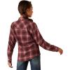 Ariat Girl’s Lucky Plaid Snap Shirt(Clove Brown)