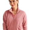 Ariat Women’s Friday Cotton 1/2 Zip Sweatshirt(Heather Dusty Rose)
