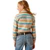 Ariat Youth Girls Mauve Stripe Team Shirt(Fallon Serape Print)
