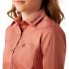 Ariat Youth Girls Mauve Stripe Team Shirt(Light Mahogany)