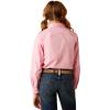 Ariat Youth Girls Mauve Stripe Team Shirt(Prism Pink)