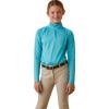 ARIAT Boys’ Sunstopper 2.0 1/4 Zip Baselayer(Maui Blue)