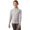 ARIAT Boys’ Sunstopper 2.0 1/4 Zip Baselayer(Silver Sconce Dot)