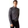 ARIAT Men’s Tek Team 1/2 Zip Sweatshirt(Ebony)