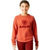 ARIAT unisex-child Yth Benicia Swtshrt Burnt Brick(Burnt Brick)