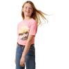 Ariat Girls Farm Easy T-Shirt(Neon Pink Heather)