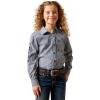 Ariat Youth Girls Mauve Stripe Team Shirt(Dress Blue Stripe)