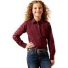 Ariat Youth Girls Mauve Stripe Team Shirt(Port Royale Stripe)
