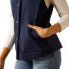 ARIAT Women Pioneer Stretchshell Vest(Navy/Picante)