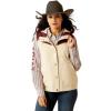 ARIAT Women Pioneer Stretchshell Vest(Summer Sand/Rosewood)
