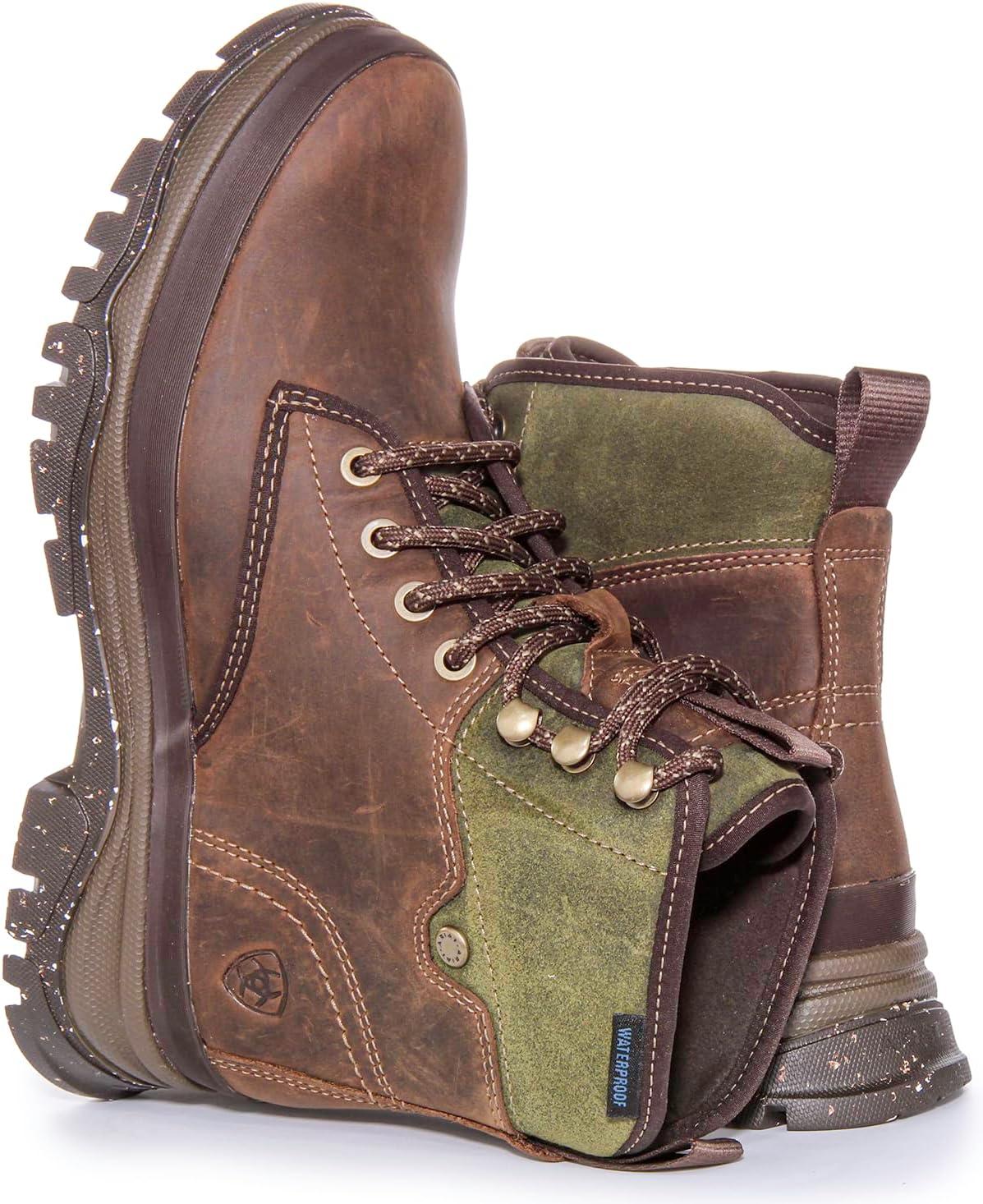 imageARIAT Womens Moresby Waterproof Boot HikingOily Distressed Brown