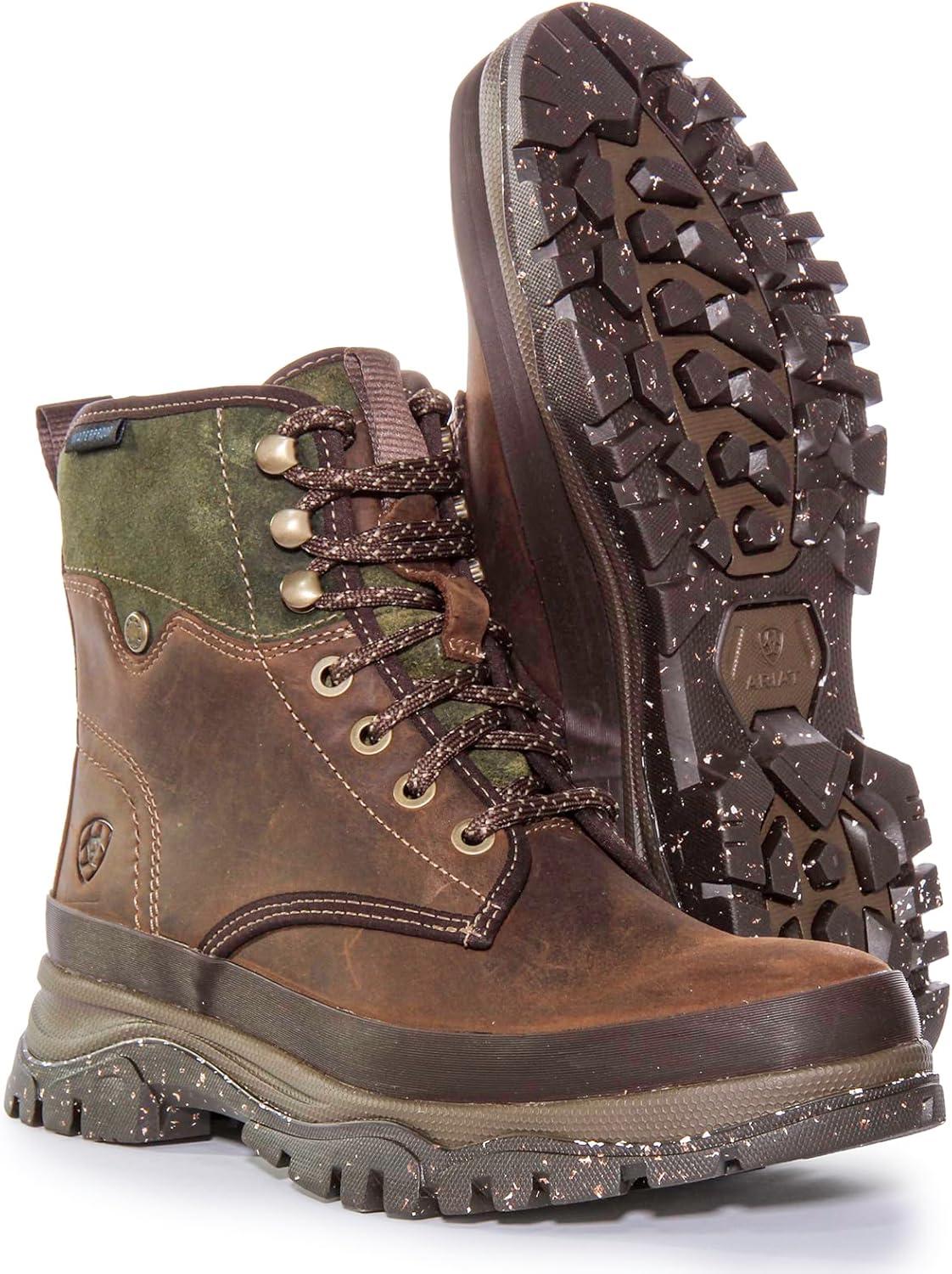 imageARIAT Womens Moresby Waterproof Boot HikingOily Distressed Brown