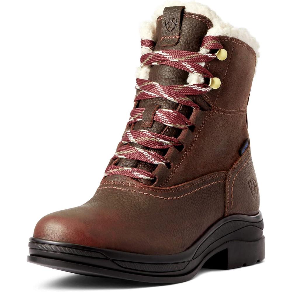 imageARIAT Womens Harper Waterproof Boot HikingDark Brown