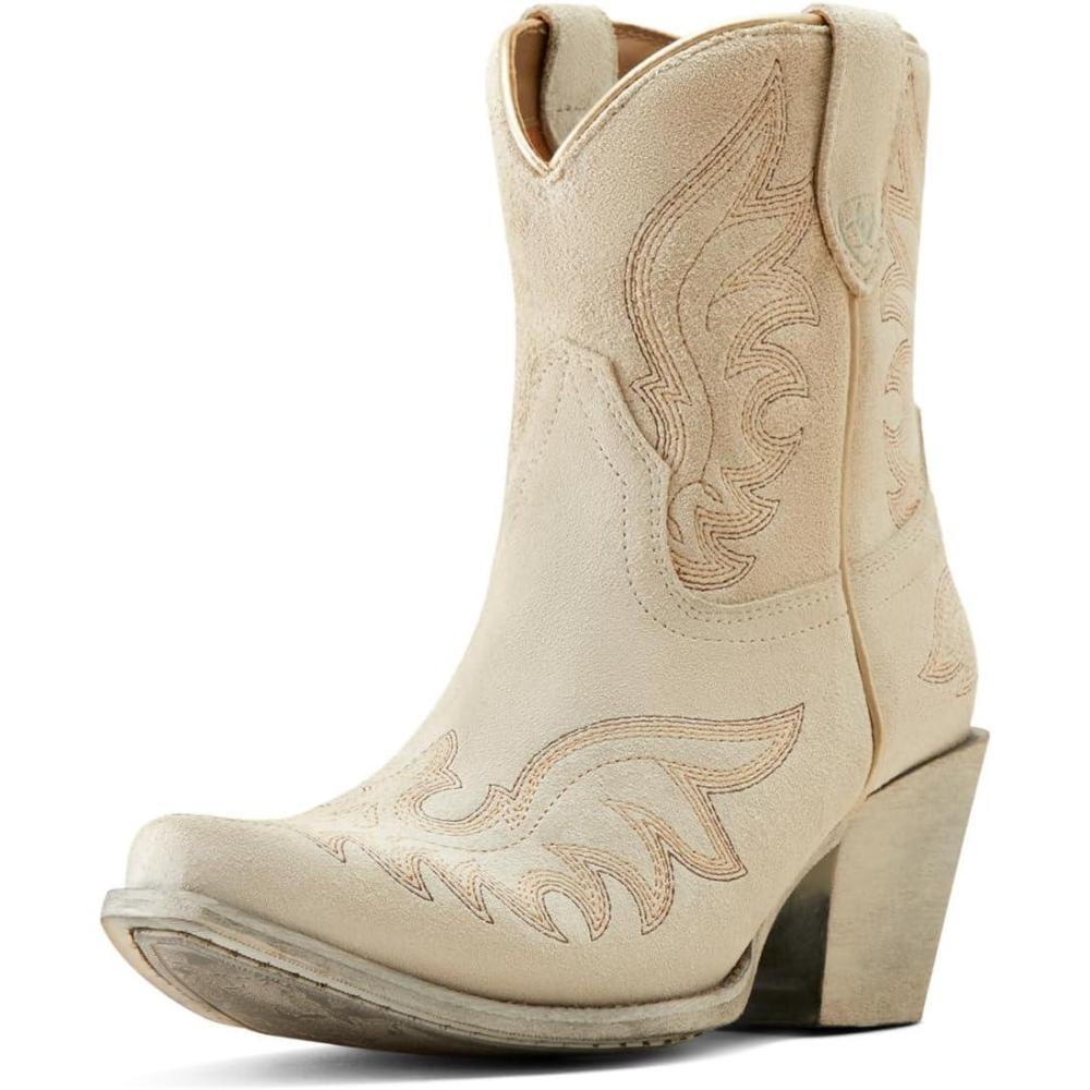 imageARIAT womens Jukebox Western BootCloud White Suede