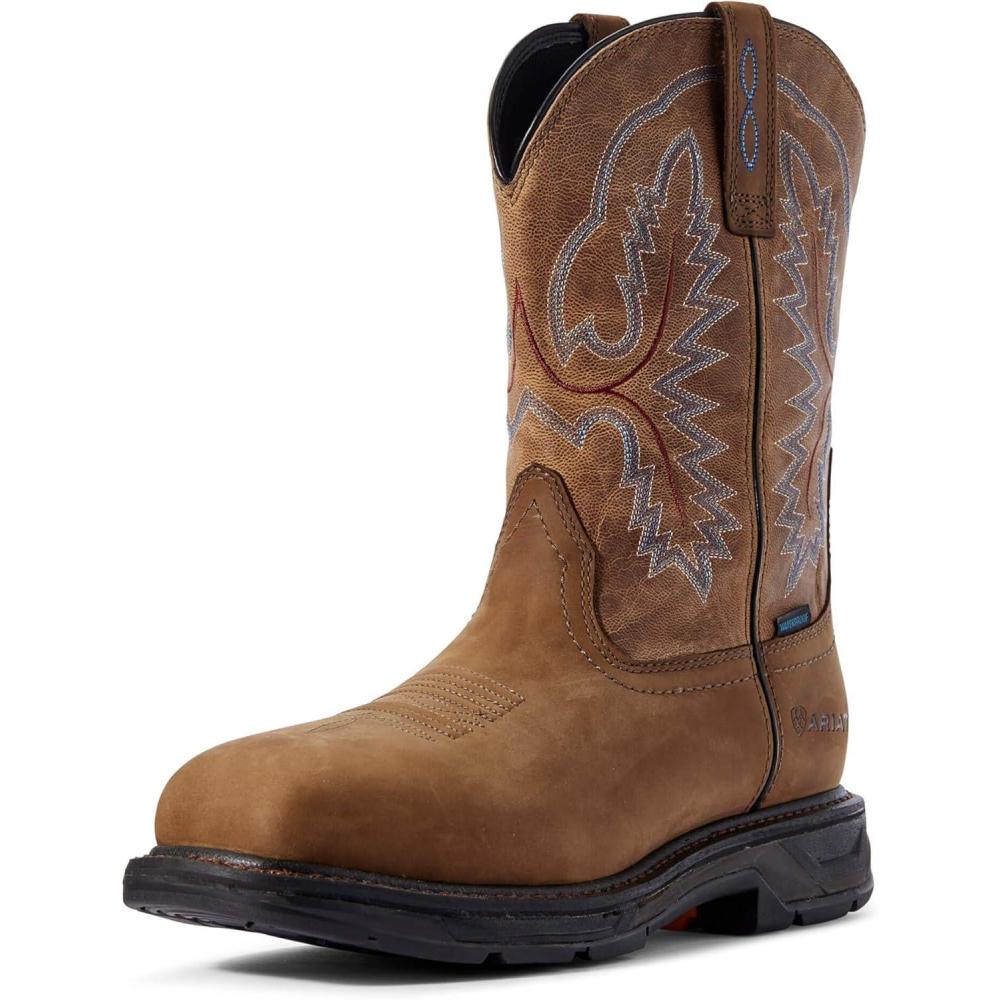 imageAriat Work Mens WORKHOG XT H2O BootDistressed BrownBravo Brown