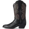 ARIAT BMVY9 Womens Heritage R Toe StretchFit Western Boot Black Deertan 7.5