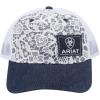 ARIAT Ladies Snap Back Lace Overlay Hat, Denim