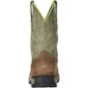ARIAT mens Rebar Flex Western Waterproof Work Boot(Rye Brown/Olive Green)