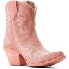 ARIAT womens Jukebox Western Boot(Carnation Pink Suede)