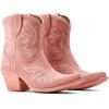 ARIAT womens Jukebox Western Boot(Carnation Pink Suede)