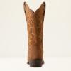 ARIAT womens Jukebox Western Boot(Dark Ginger Suede)