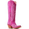 Ariat Women’s Cassanova Western Boot(Haute Pink Suede)