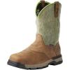 ARIAT mens Rebar Flex Western Waterproof Work Boot(Rye Brown/Olive Green)