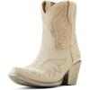 ARIAT womens Jukebox Western Boot(Cloud White Suede)