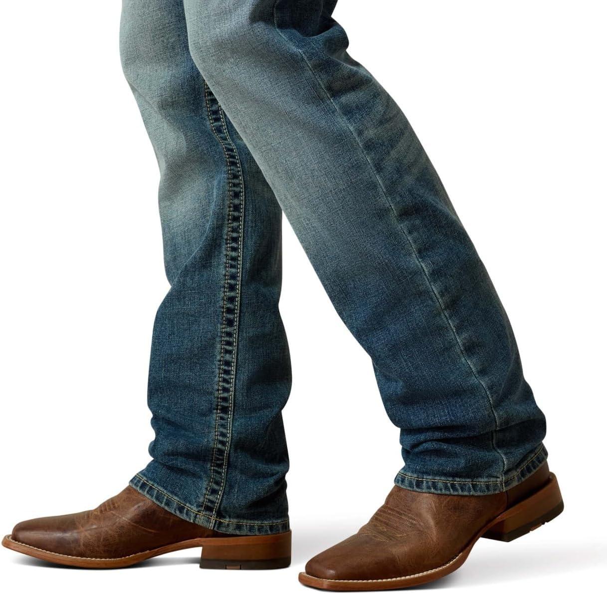 imageARIAT Mens M4 Low Rise Stretch Stockton Stackable Straight LegBlue