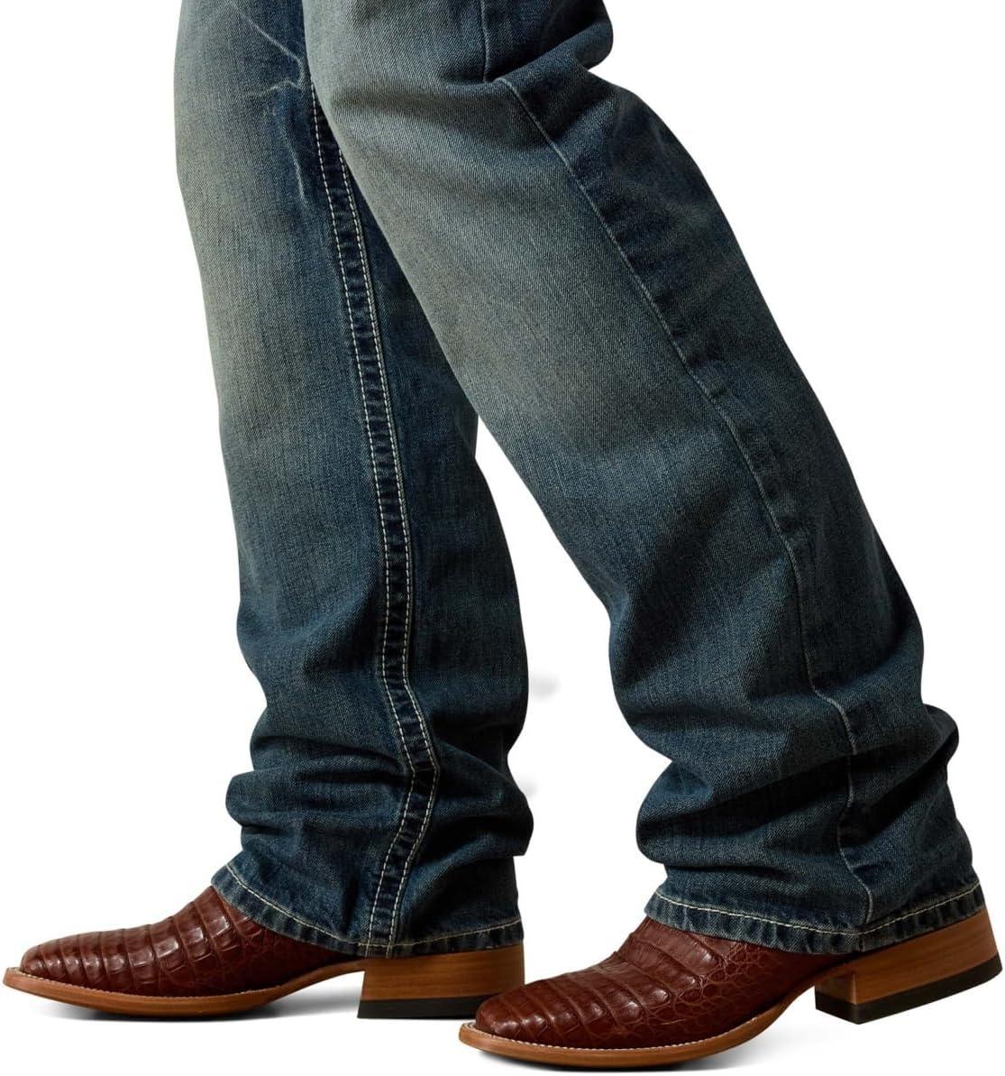 imageARIAT Mens M4 Relaxed Stretch Goldfield Boot Cut JeanDurango