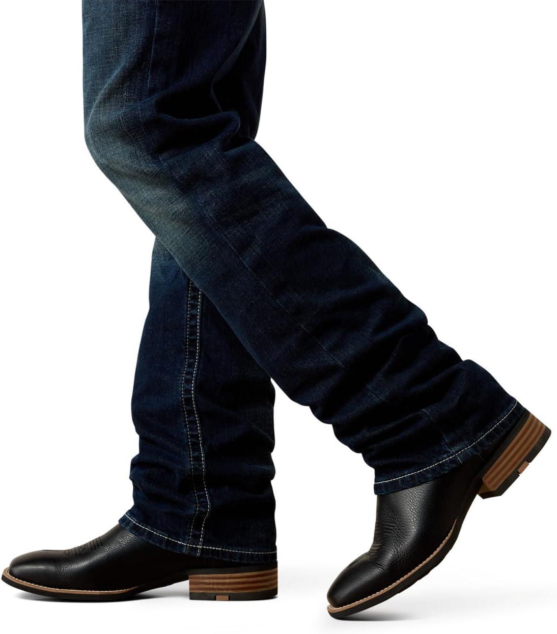 imageARIAT Mens M5 Straight Stretch Remming Stackable Straight Leg JeanNightingale