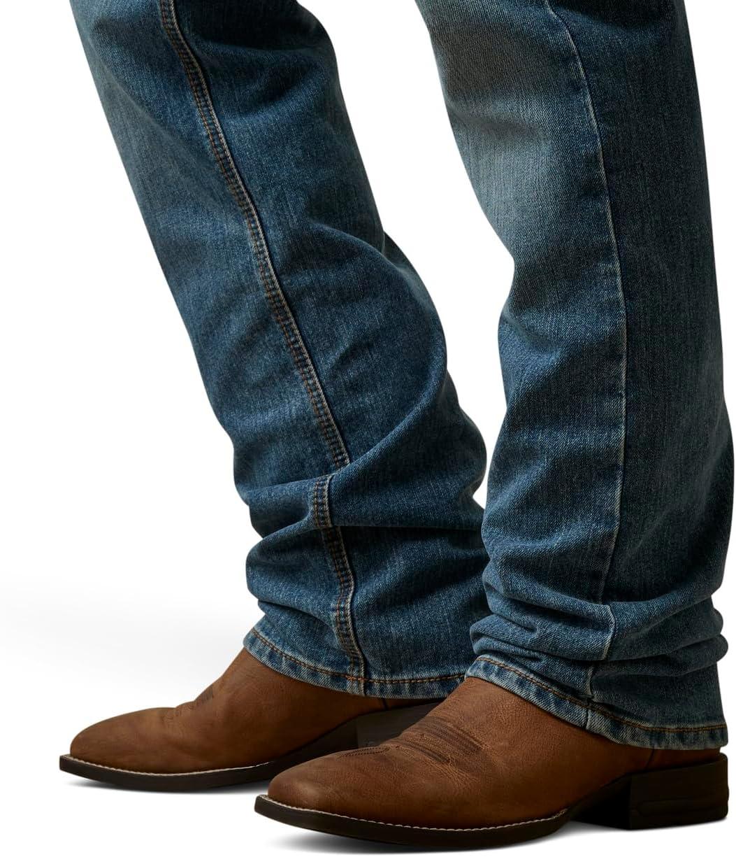 imageARIAT Mens M5 Straight Stretch Remming Stackable Straight Leg JeanTulsa