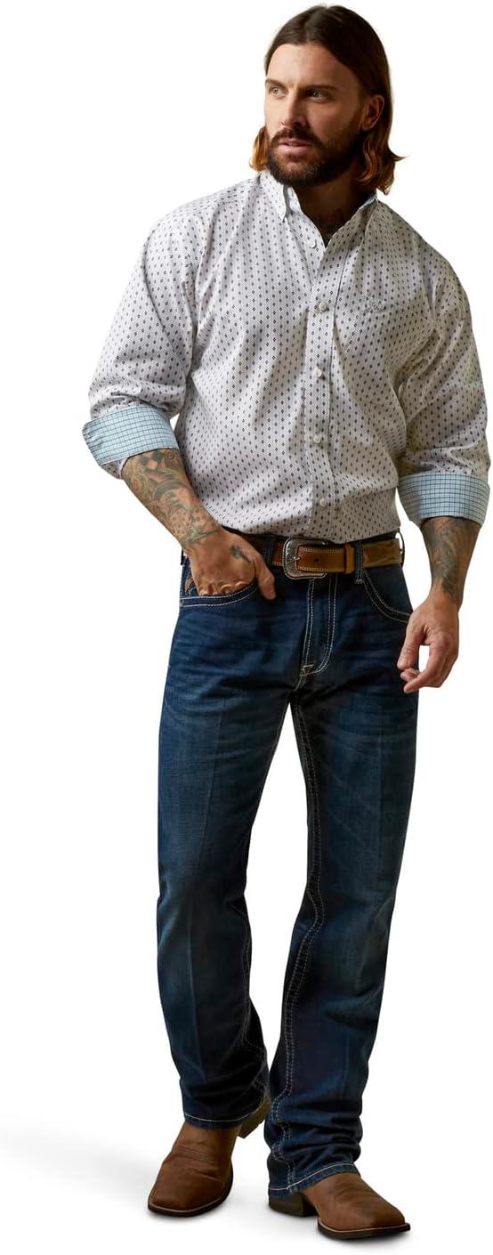 imageARIAT Mens Wrinkle Free Coleman Classic Fit ShirtGrey