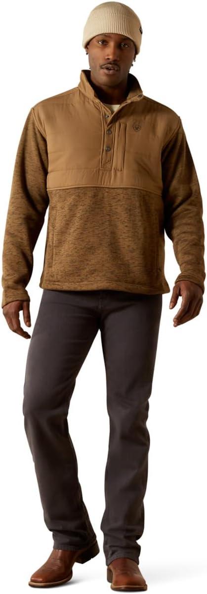 imageARIAT mens Caldwell Reinforced Snap SweaterKhaki