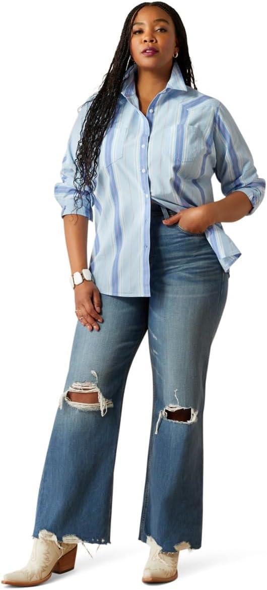 imageAriat Womens Real Billie Jeans ShirtSummer Stripe