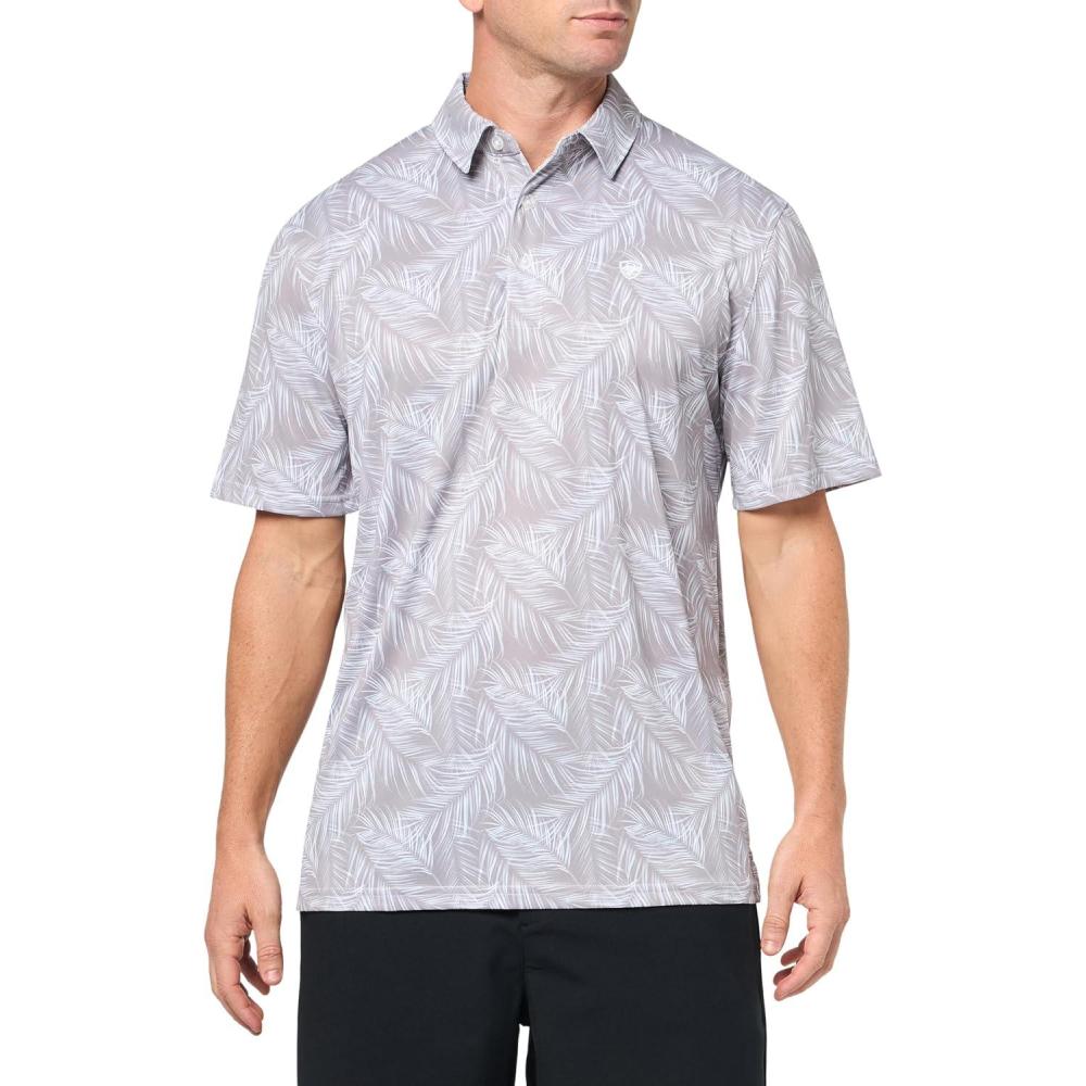 imageARIAT Mens All Over Print PoloGrey