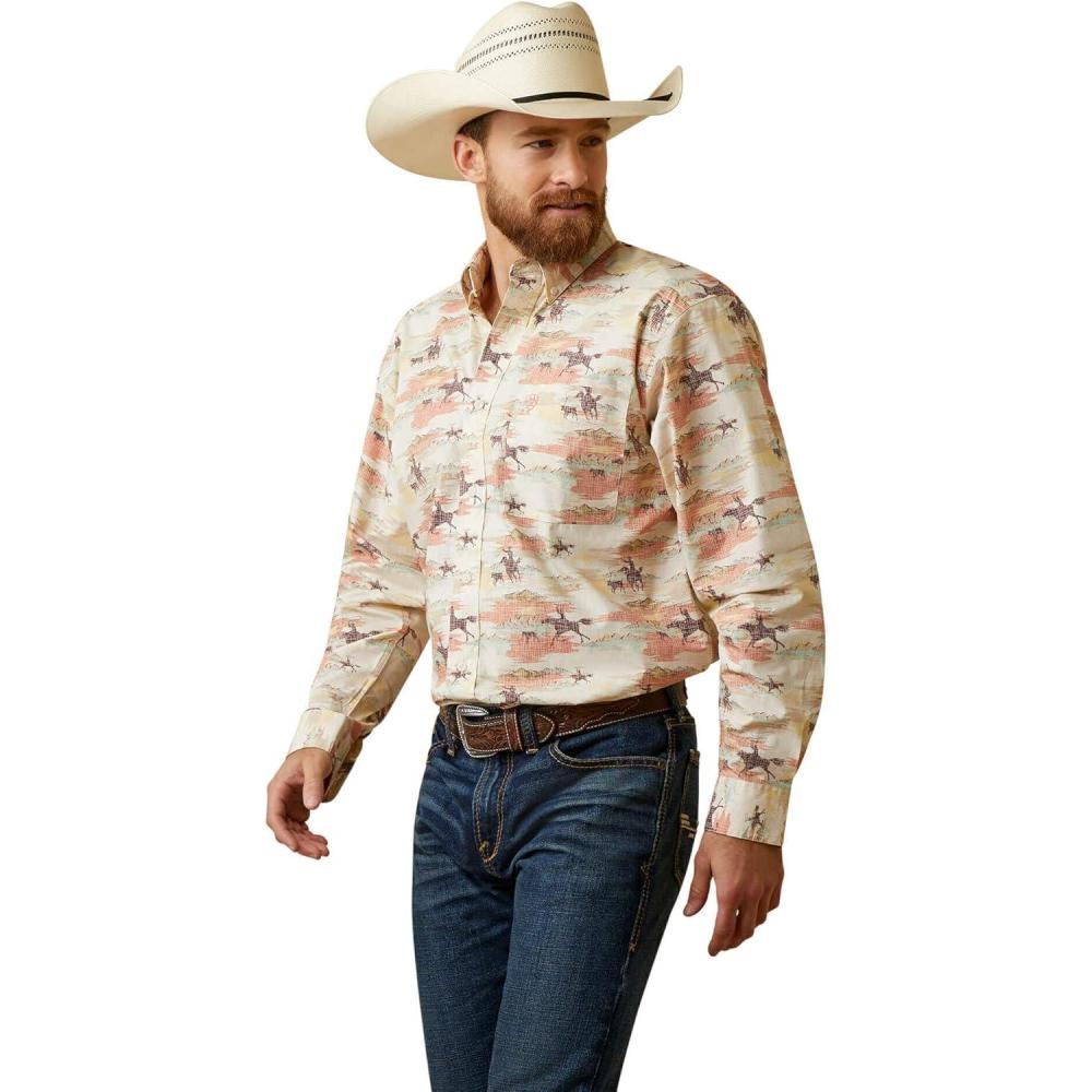 imageARIAT Mens August Classic Fit ShirtYellow