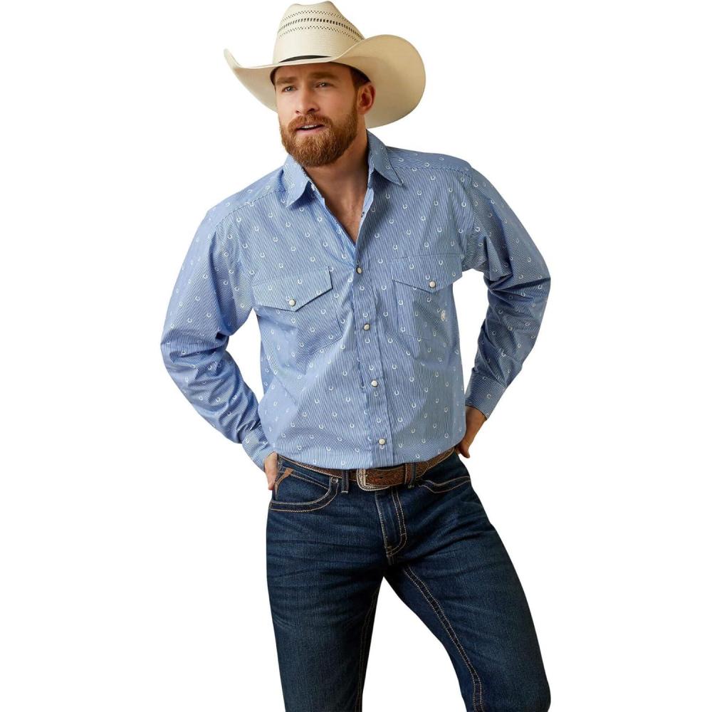 imageARIAT Mens Javier Classic Fit ShirtBlue