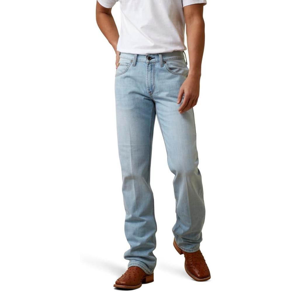 imageARIAT Mens M5 Straight Stretch Remming Stackable Straight Leg JeanZuma