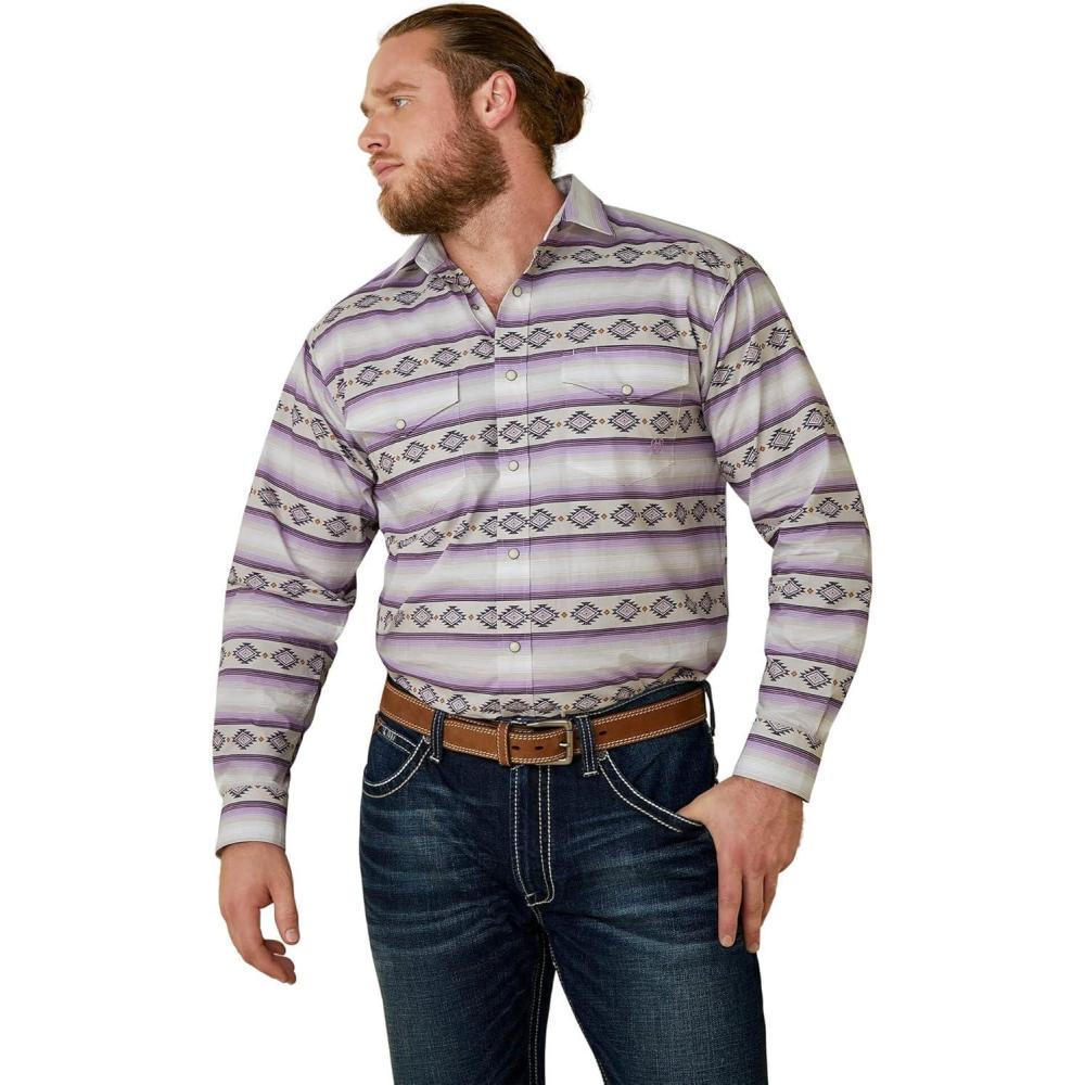 imageARIAT Mens Marlon Classic Fit ShirtOyster Gray