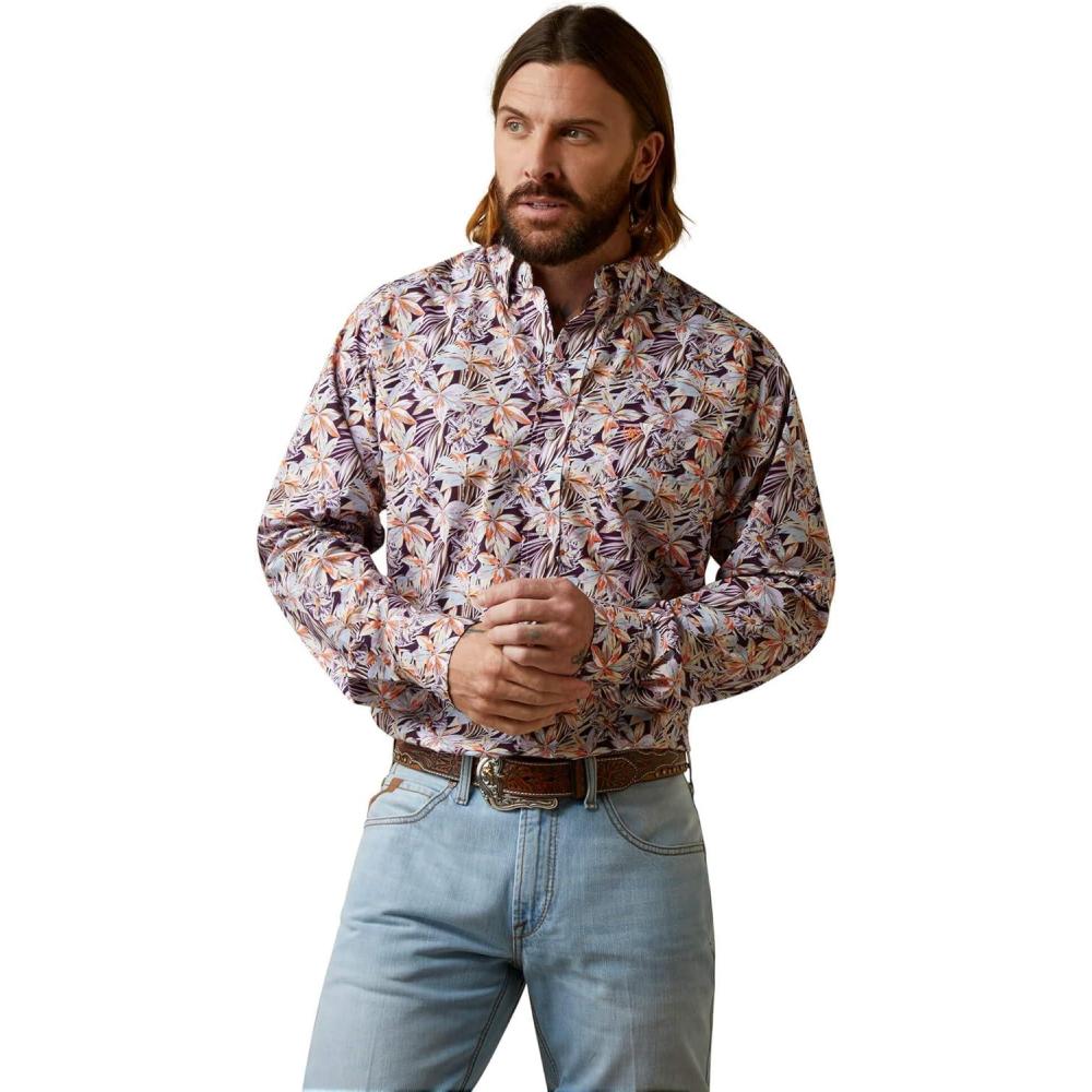 imageARIAT Mens Monte Fitted ShirtPurple