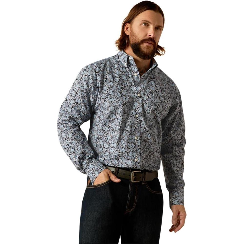 imageARIAT Mens Pro Series Classic Fit ShirtGrey