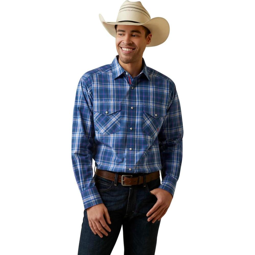 imageARIAT Mens Pro Series Jaxton Classic Fit ShirtBlue